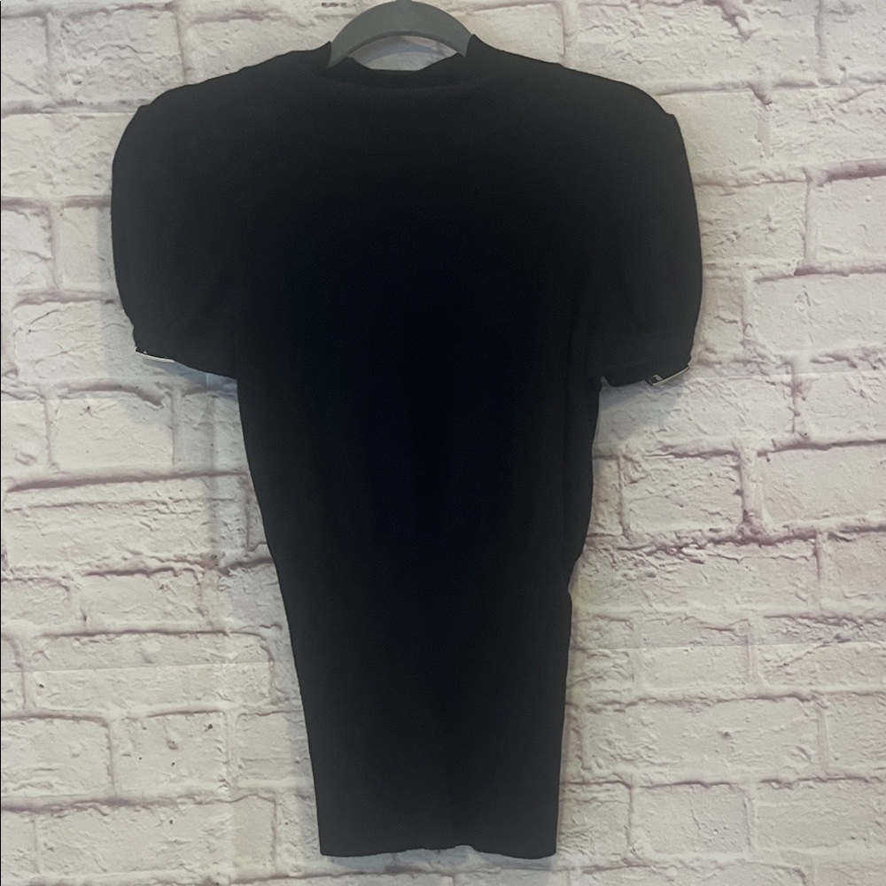 Express Black Short Sleeve with side metal detail
